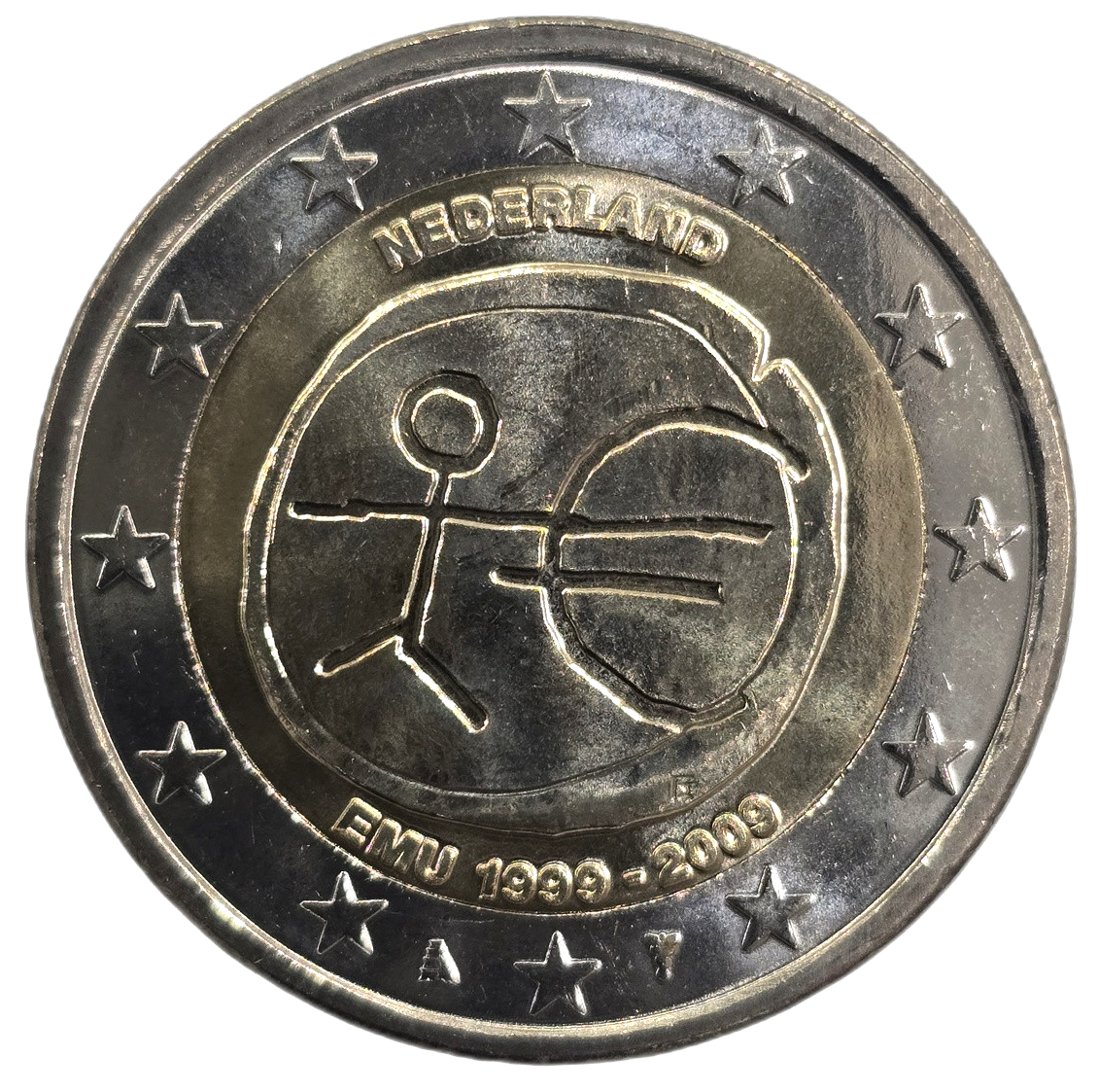 2 euros conmemorativa 10º Aniversario de la Unión Económica y Monetaria